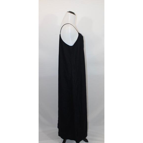 URBAN RESEARCH DOORS Sz 1 One Size Navy Linen Tank Maxi Dress - Picture 4 of 7